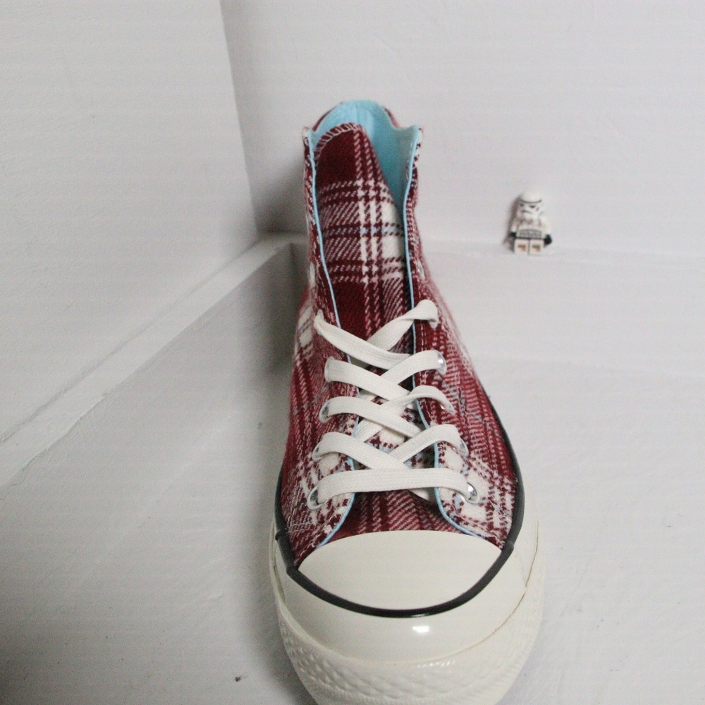 Converse Chuck 70 Red Elevated Plaid High Tops - Picture 7 of 7